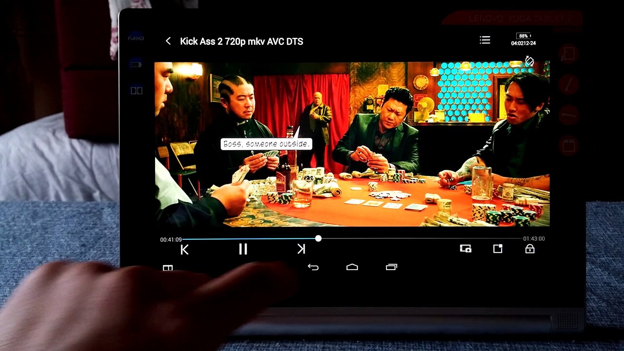 Lenovo Yoga2 Test compatibilité vidéo et audio de la Yoga 2 Tablet