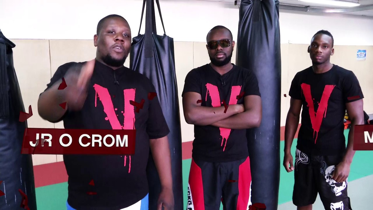 Vincent Parisi Coach Maître Gims et JR O Crom au MMA avec la Snake Team avec Cyrille Diabaté et Xavier Foupa-Pokam.