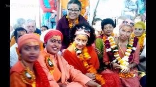 Manisha Koirala takes part in religious procession in Haridwar