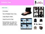 Rollable and Foldable Ballet Flats for Women