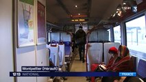 Languedoc-Roussillon: un train transformé en bibliothèque