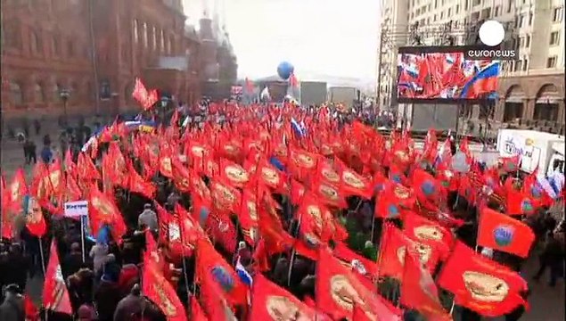 Más de 30.000 manifestantes pro-Putin muestran en Moscú su rechazo a Maidán