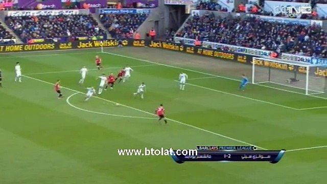 اهداف مباراة سوانزي سيتي ومانشستر يونايتد (2-1) || الدورى الانجليزى