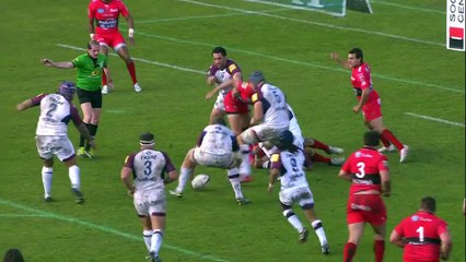 TOP14 - Bordeaux-Toulon: Essai 1 Metuisela Talebula (BOR) - J18 - Saison 2014/2015