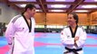 Vincent Parisi Coach l'humoriste Jeremy Ferrari au Taekwondo à L'INSEP avec Mikael Borot Entraineur National.