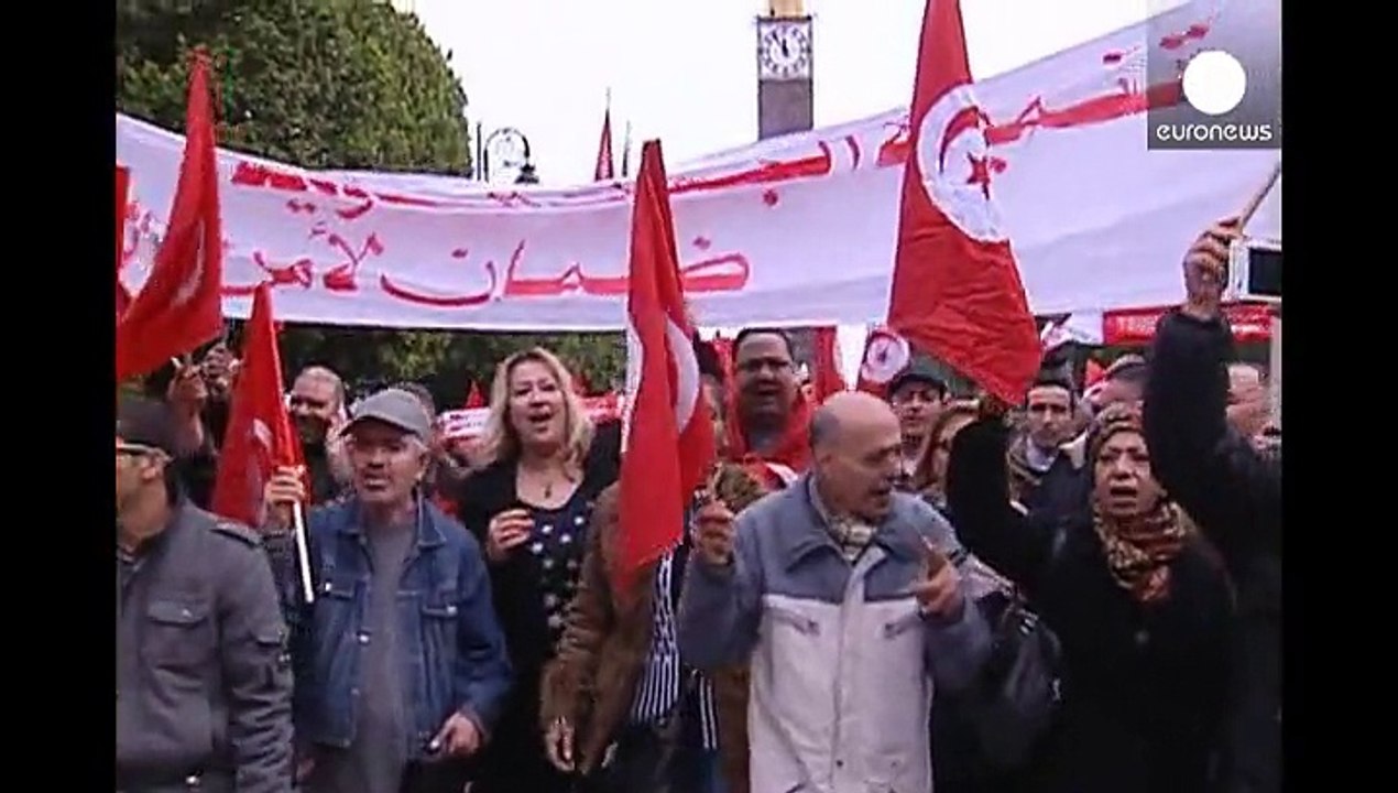 Demonstration gegen Terrorismus in Tunesien
