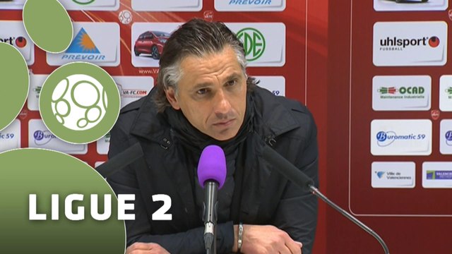 Conférence de presse Valenciennes FC - Chamois Niortais (1-3) : Bernard CASONI (VAFC) - Régis BROUARD (NIORT) - 2014/2015