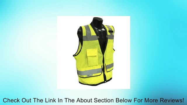 Radians SV59-2ZGD-L Class 2 Heavy Duty Surveyor Safety Vest, Green Mesh Solid, Large Review
