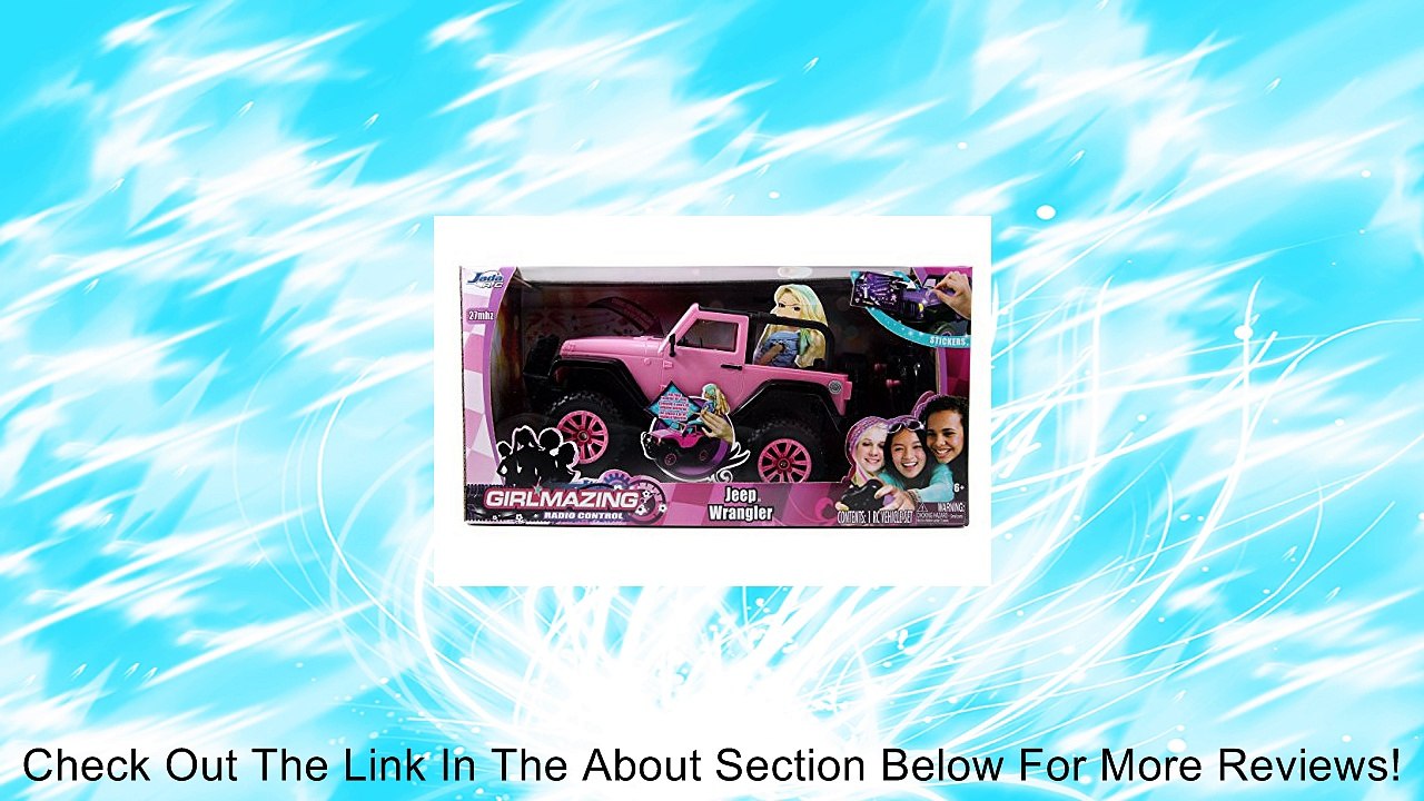 Jada Toys GIRLMAZING Big Foot Jeep R/C Vehicle (1:16 Scale), Pink Review