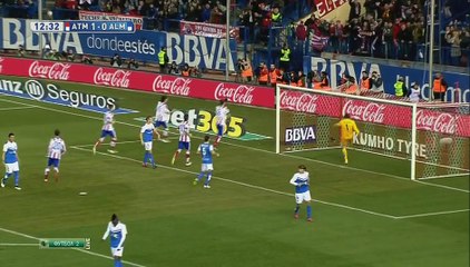 Goal Mandzukic M. (Penalty) - Atl. Madrid 1 - 0 Almeria - Primera Division - 21/02/2015