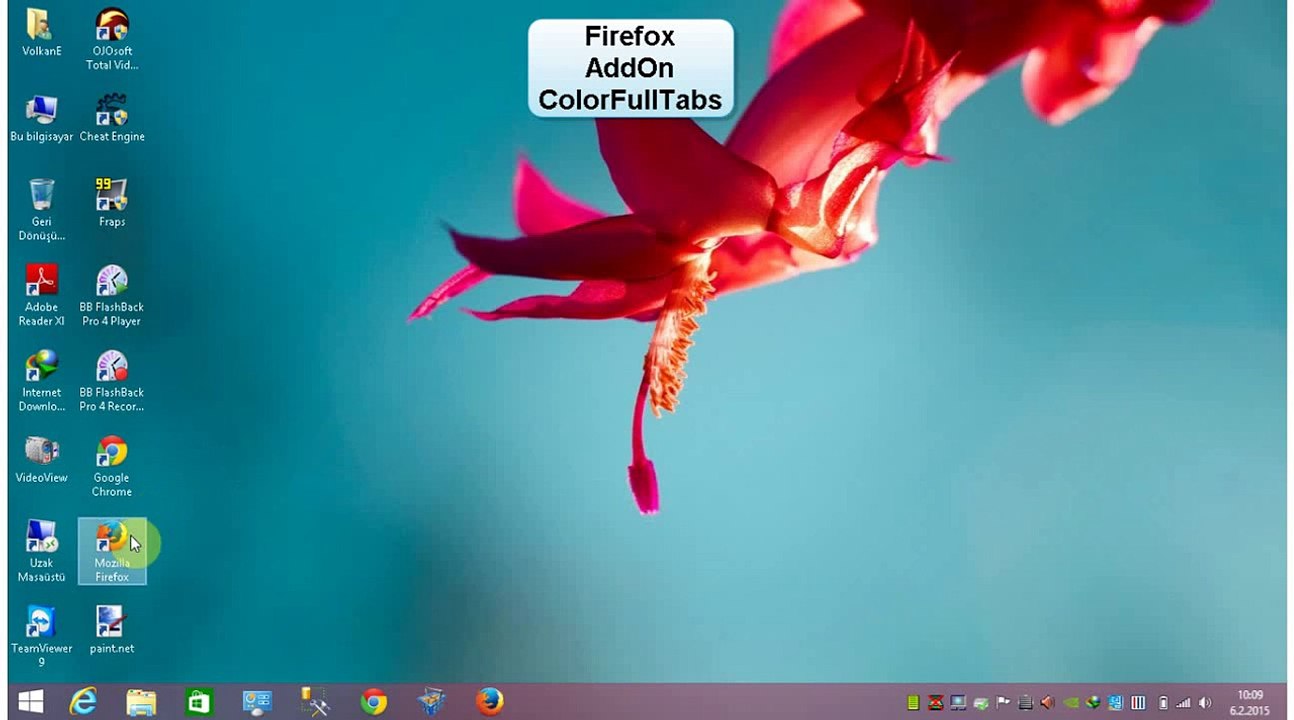 Used Colorfulltabs addon Firefox