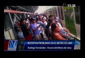 Metro de Lima interrumpió su servicio desde Atocongo hasta San Borja Sur