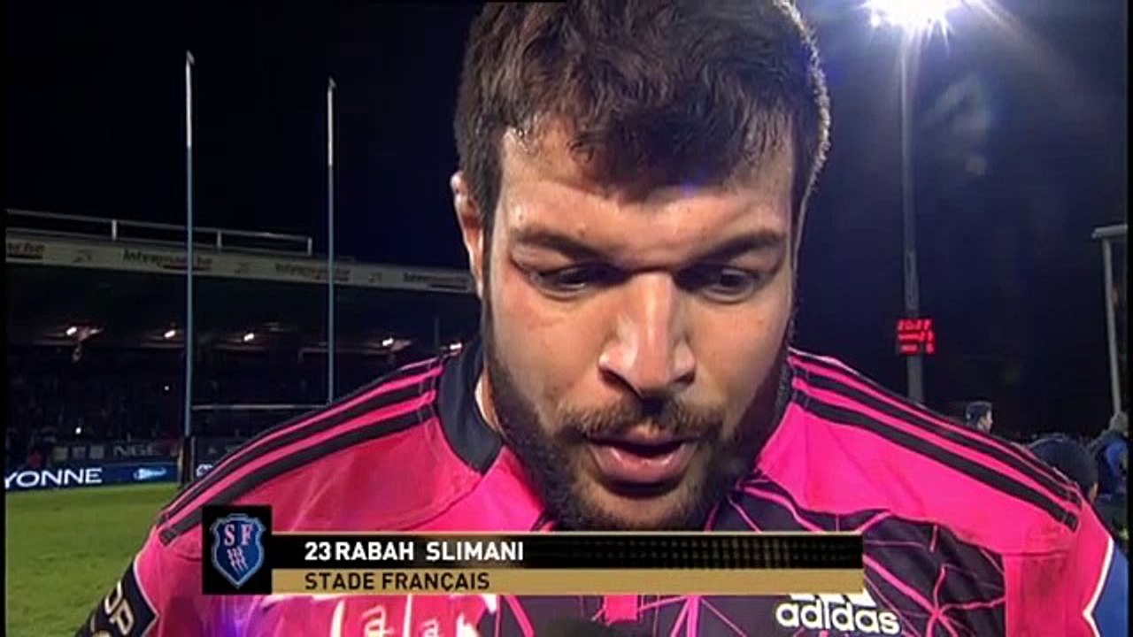 TOP14 - Bayonne-Stade Français: Interview Rabah Slimani (PAR) - J18 - Saison 2014/2015