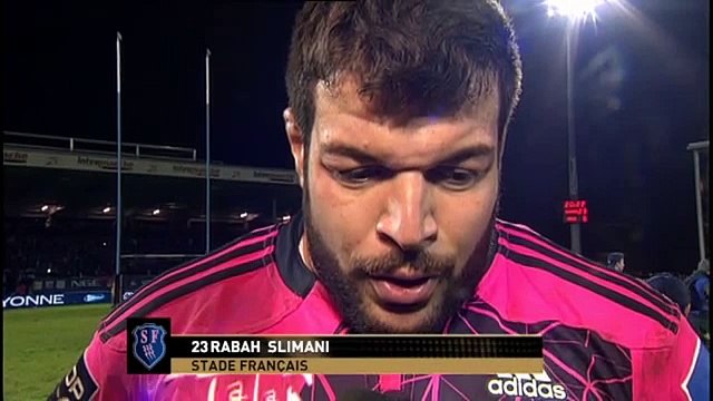 TOP14 - Bayonne-Stade Français: Interview Rabah Slimani (PAR) - J18 - Saison 2014/2015