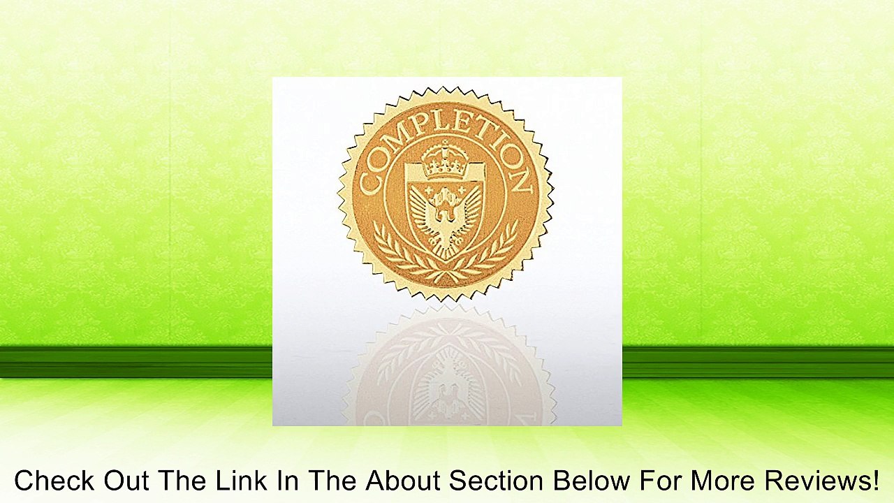 Certificate Seal - Completion Shield Review