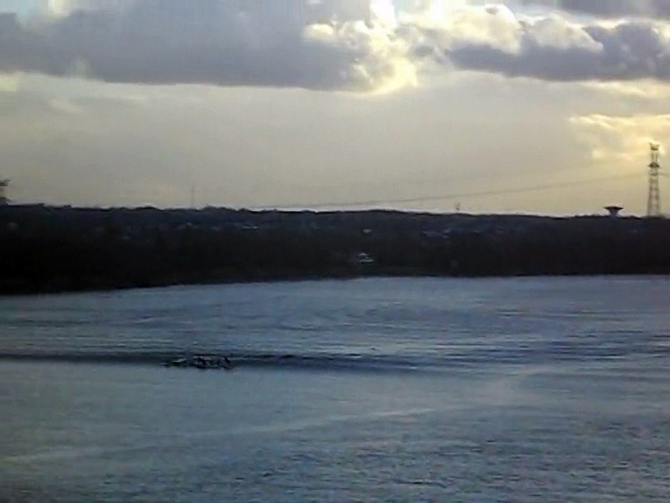 Le mascaret du cote de Asques ce 21 février 2015 - marée coef. 118