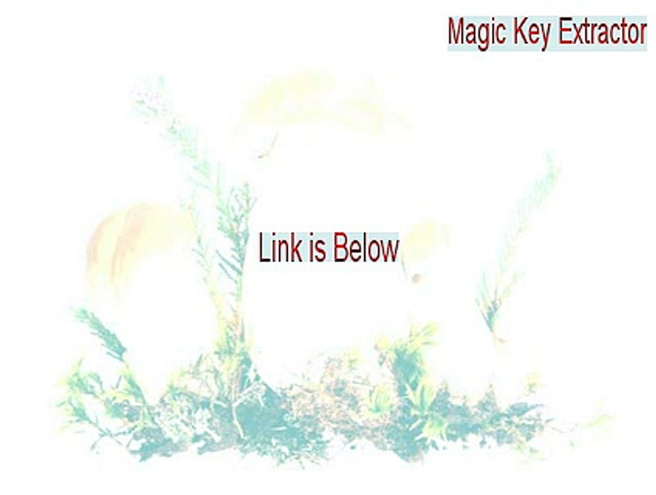 Magic Key Extractor Key Gen (Magic Key Extractormagic key extractor 2015)