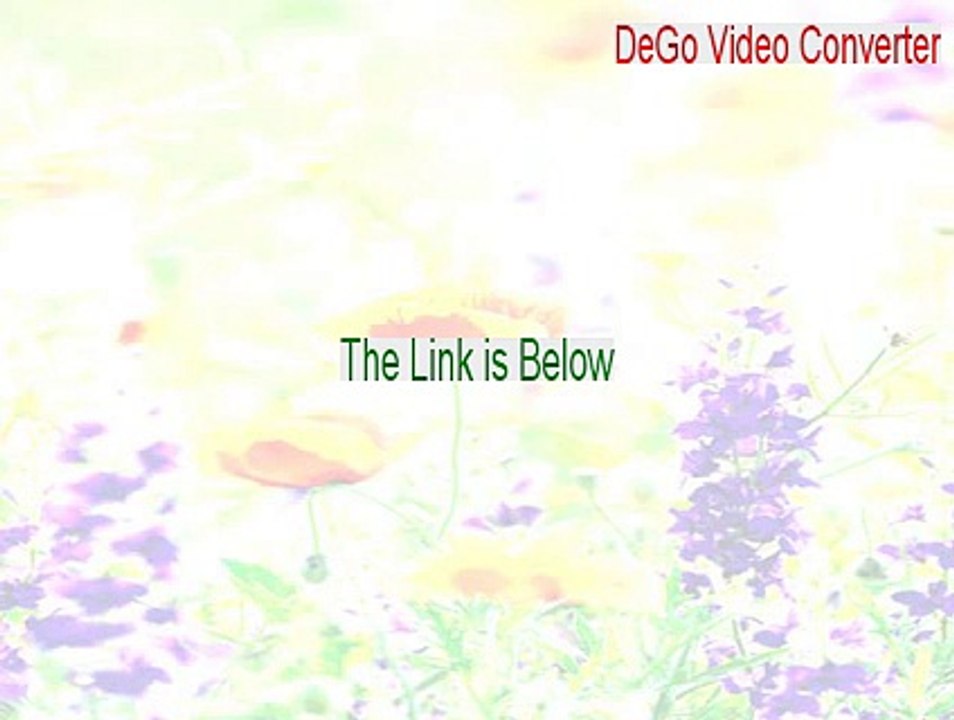 DeGo Video Converter Serial (dego video to ipod converter 2015)