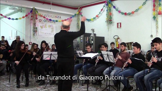 Allievi liceo musicale Simone BR all'ITIS Fermi di Fr. F.na-Sezione staccata di S. Pancrazio Salentino-Nessun dorma-Alla riscoperta del Carnevale S.no-21 febb 2015