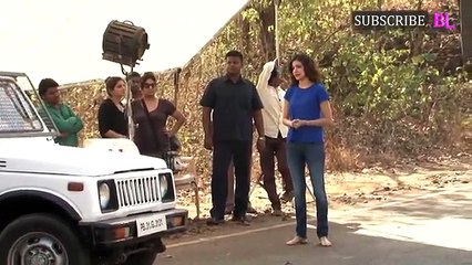 Anushka Sharma on the sets of Savdhaan India