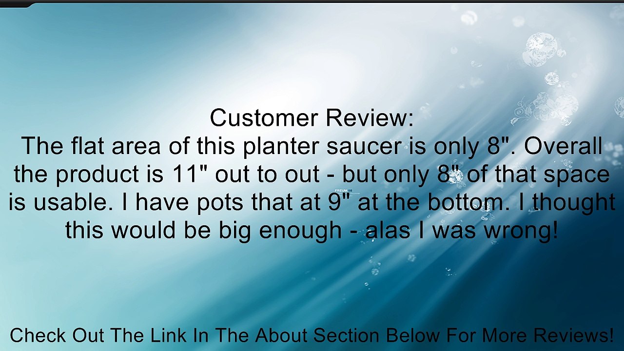 Plastec 11-Inch Planter Square Saucer SQ11 Review