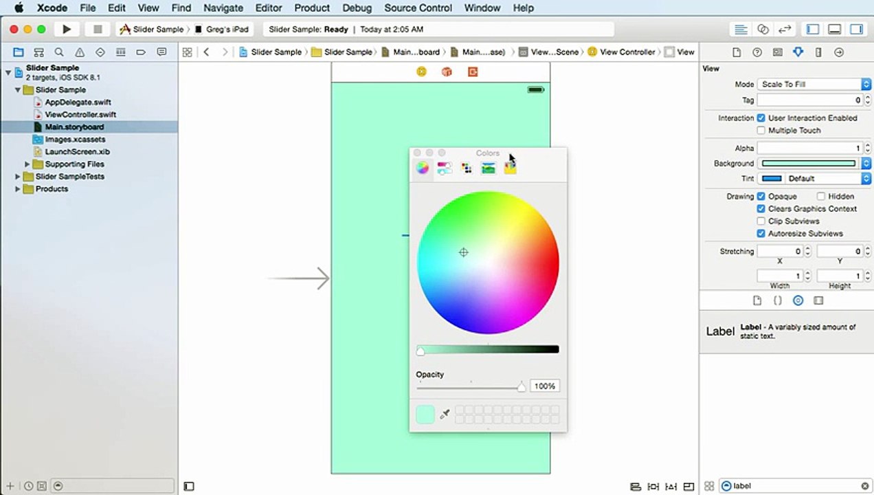 ---iOS Development with Swift Tutorial - 15 - Sliders -