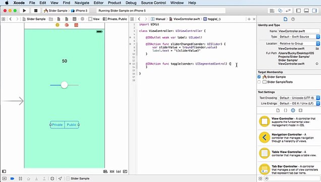 -iOS Development with Swift Tutorial - 16 - Segmented Control -