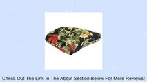Jordan Manufacturing Floral Outdoor Tufted Wicker Seat Cushion Color: Sunset Ebony Review