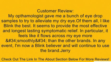 AMO Blink Tears Lubricating Eye Drops-1 oz Review