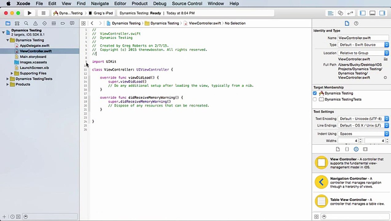 ---iOS Development with Swift Tutorial - 28 - UIKit Dynamics