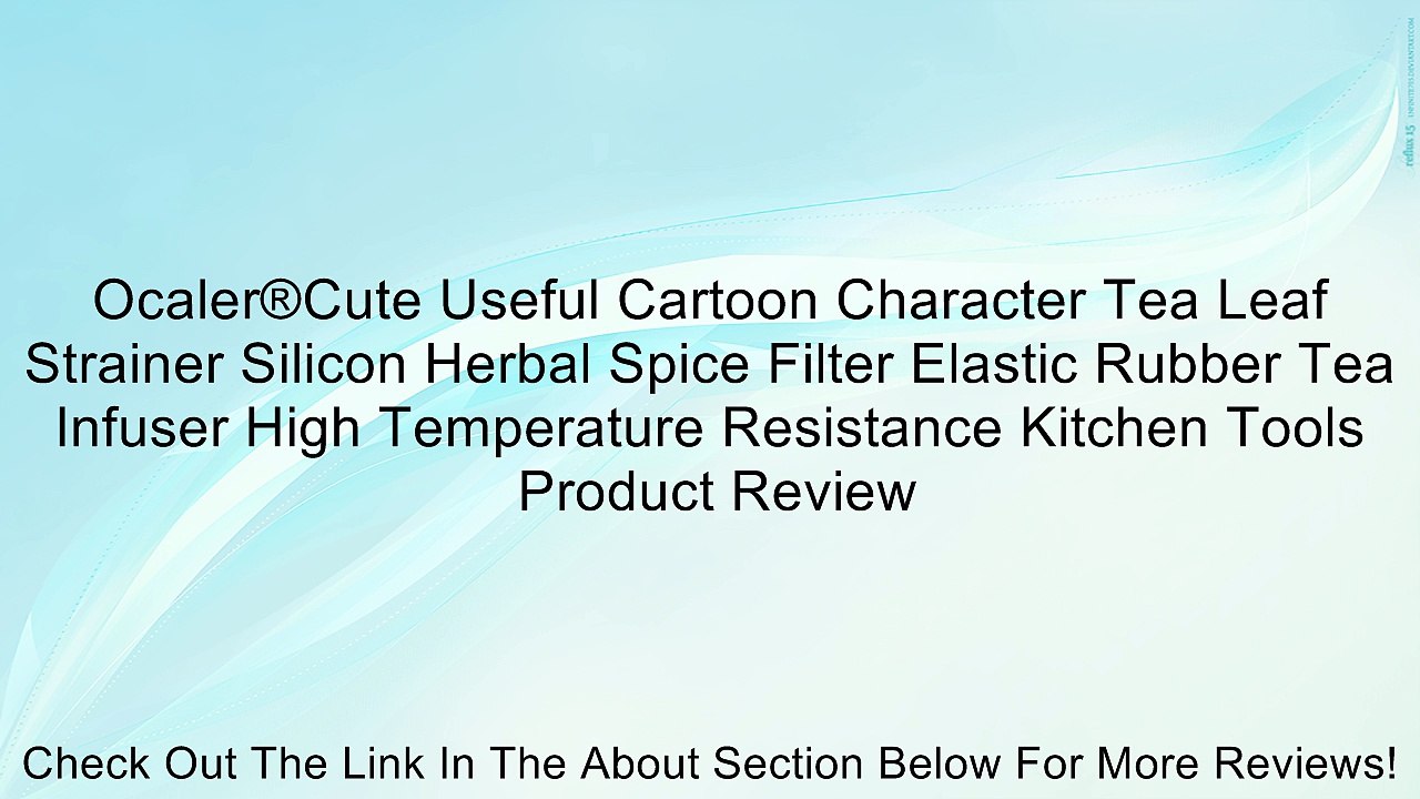Ocaler®Cute Useful Cartoon Character Tea Leaf Strainer Silicon Herbal Spice Filter Elastic Rubber Tea Infuser High Temperature Resistance Kitchen Tools Review
