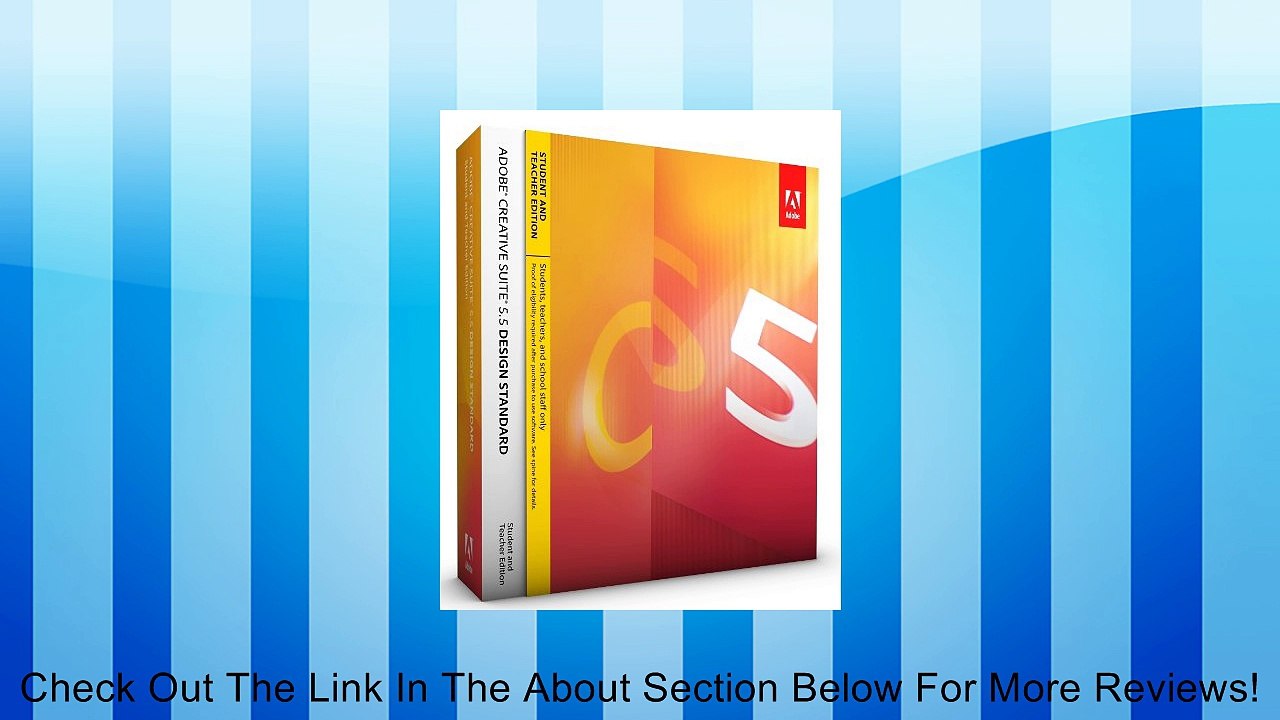 Adobe CS5.5 Design Standard Student and Teacher Edition Review