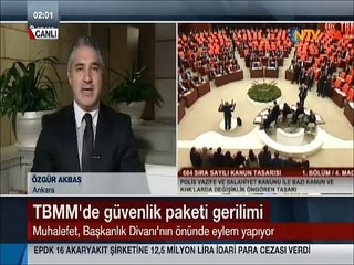 Meclis'te gerilim CHP ve MHP'li Milletvekilleri oturma eylemine başladı