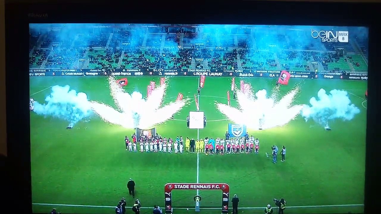 Rennes - Bordeaux  entrée des joueurs