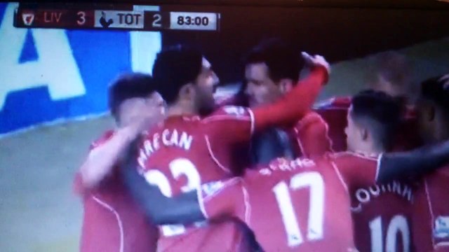 أهداف مباراة ليفربول وتوتنهام 10__2__2015 الهدف الثالث Liverpool and Tottenham
