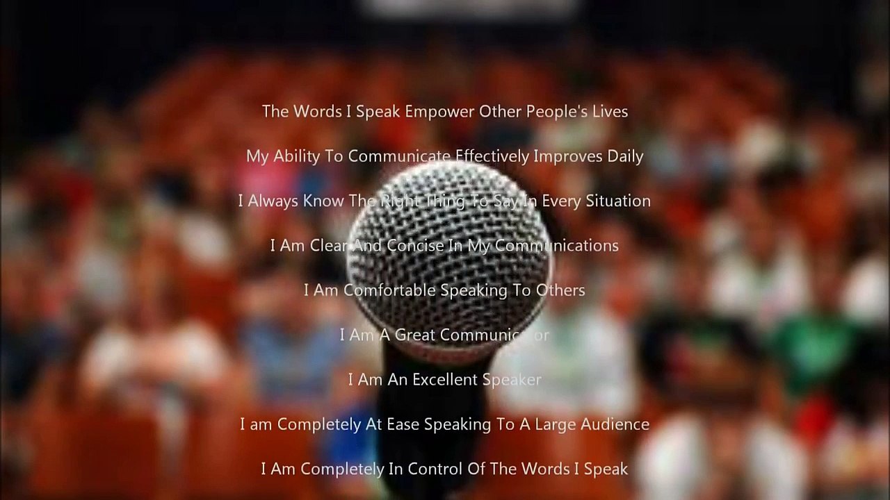 EFFECTIVE SPEAKING SUBLIMINAL