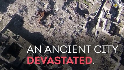 Drone Images Show Ancient City Of Aleppo In Ruins From War