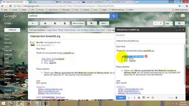 Buy INBOX SMTP | Mailer | Webmail with Perfect Money | Webmoney | Bitcoin | Credit Card