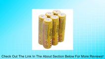 6pcs 18650 Rechargeable Lithium Battery Yellow(3.7V 5000mAH) Review