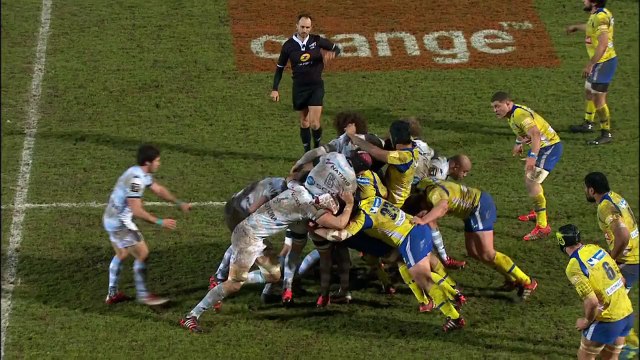 TOP14 - Racing-Clermont: Essai Marc Andreu (RAC) - J18 - Saison 2014/2015