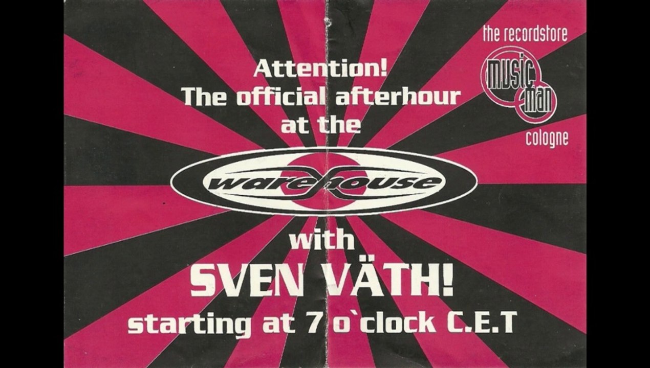 Warehouse Club Cologne [Köln] Flyer-Collection | Remix SVEN VÄTH ~1993/94 [Part 2]
