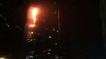 Dubai skyscraper ,Fire tears through - Video Dailymotion