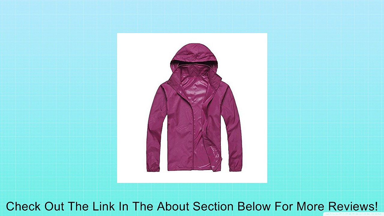 FUNOC Unisex Womens Ladies Outdoor Cycling Hiking Waterproof Windproof Coat Jacket Review