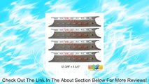 bbq factory 95181(4-pack) Stainless Steel Heat Plate Replacement for Select Gas Grill Models by Brinkmann, Charmglow and Others Review