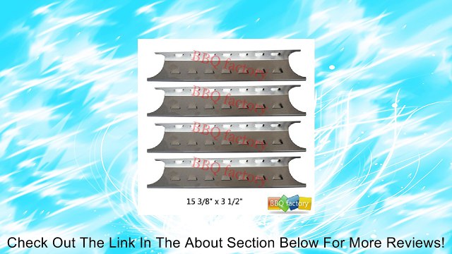 bbq factory 95181(4-pack) Stainless Steel Heat Plate Replacement for Select Gas Grill Models by Brinkmann, Charmglow and Others Review