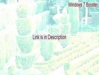 Windows 7 Booster Crack - Free Download (2015)