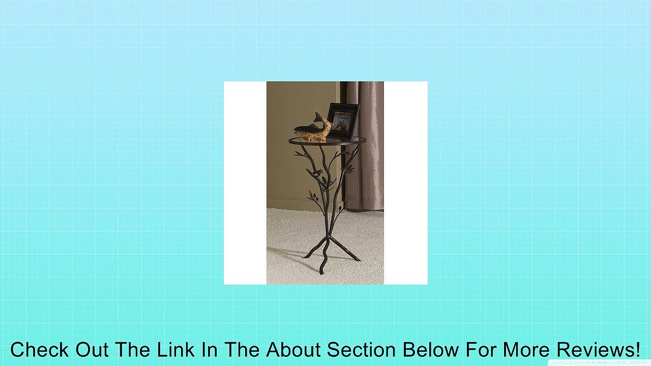 InnerSpace InnerSpace Glass Bird Accent Table - Aged Bronze Review