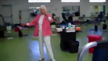 Thug Life Grandma double backflip