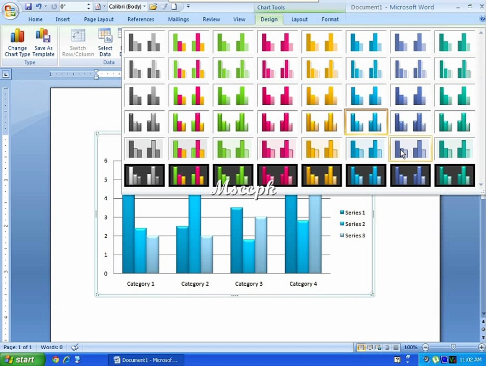 MS Word 2007 Chart Lecture in Urdu 10-12-14