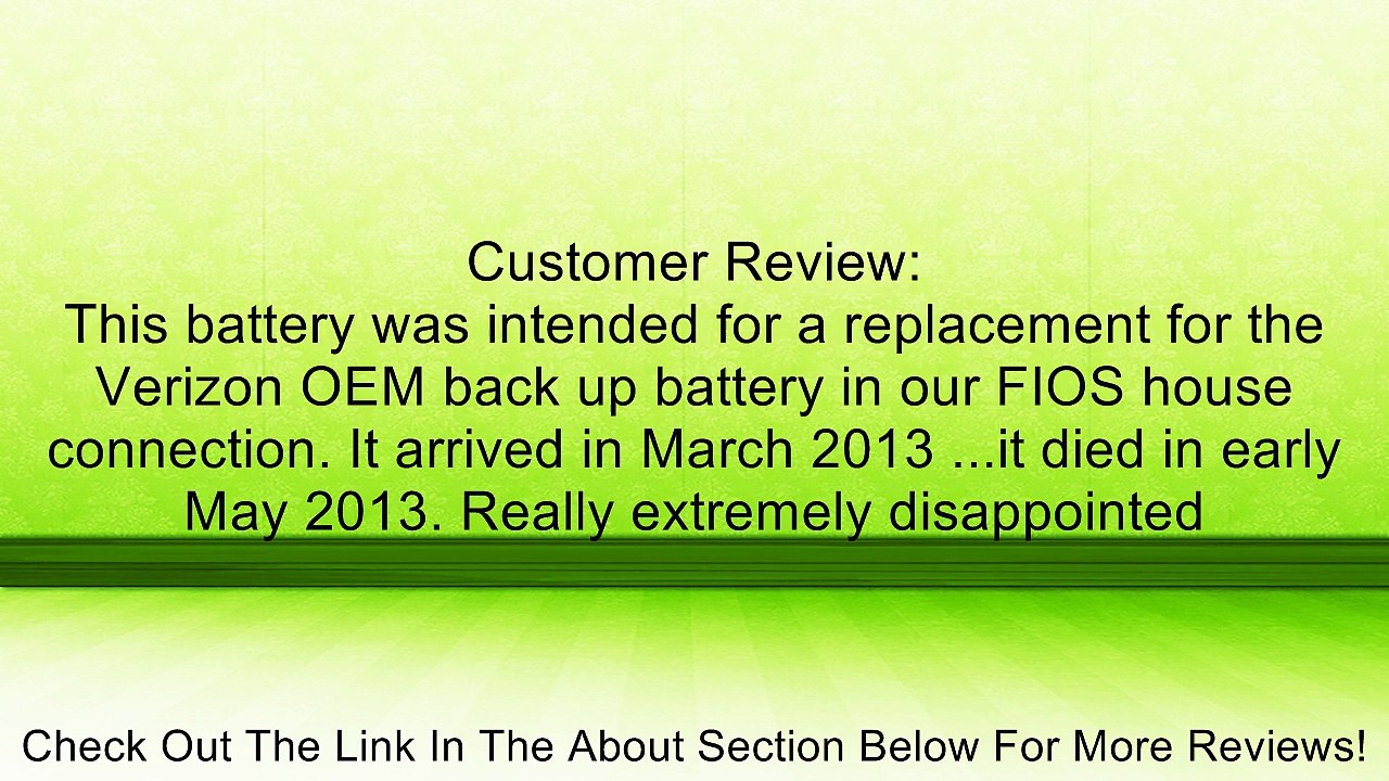 UPG Security Alarm System Battery 12V 7.2Ah SLA Security Certified-Electronics Review